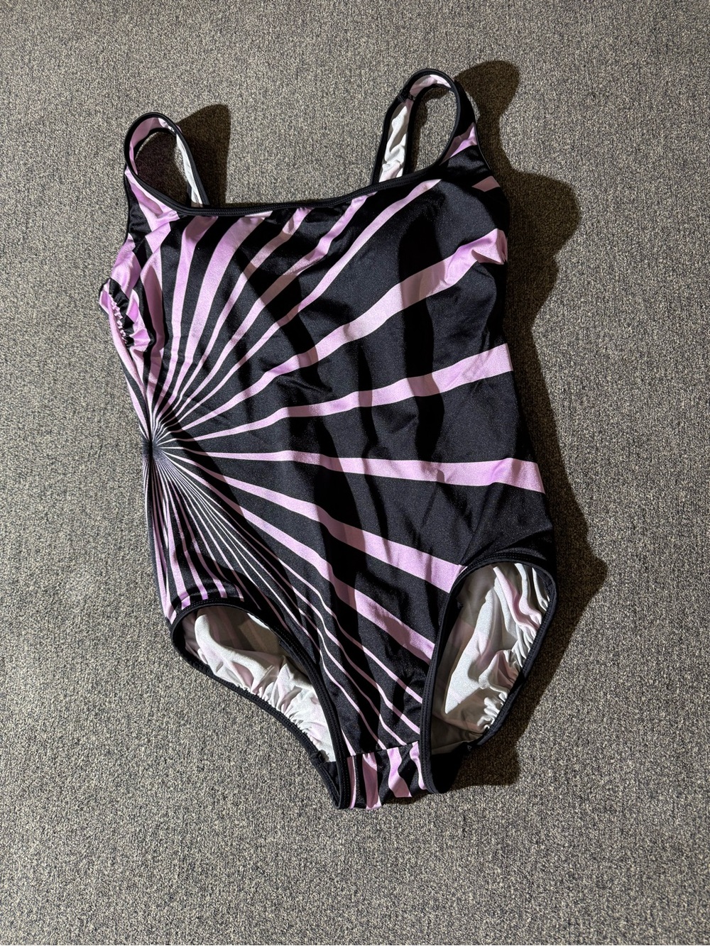 Longitude Black & Light Purple One-Piece Swimsuit